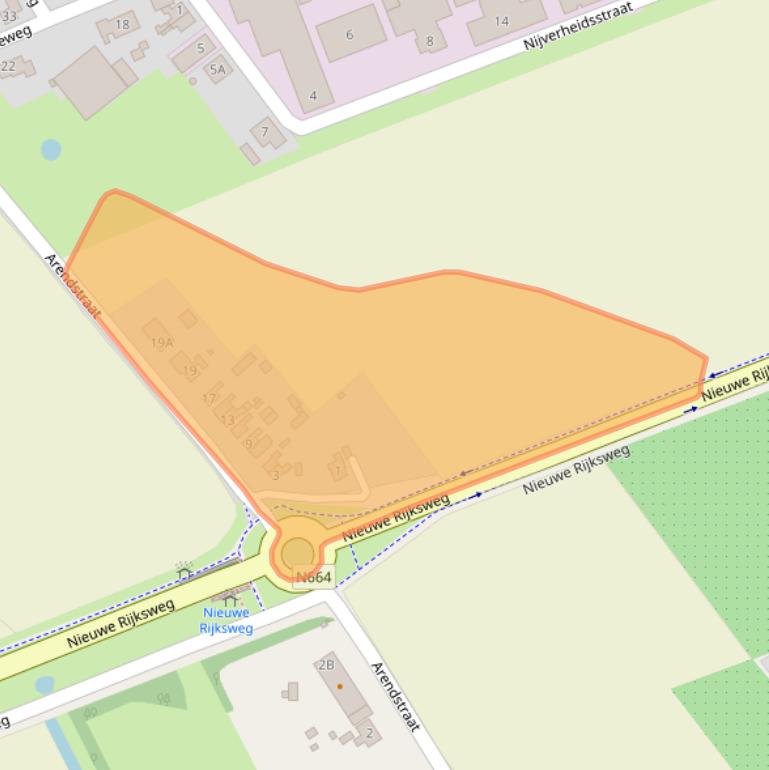 Kaart van postcodegebied 4458AN.