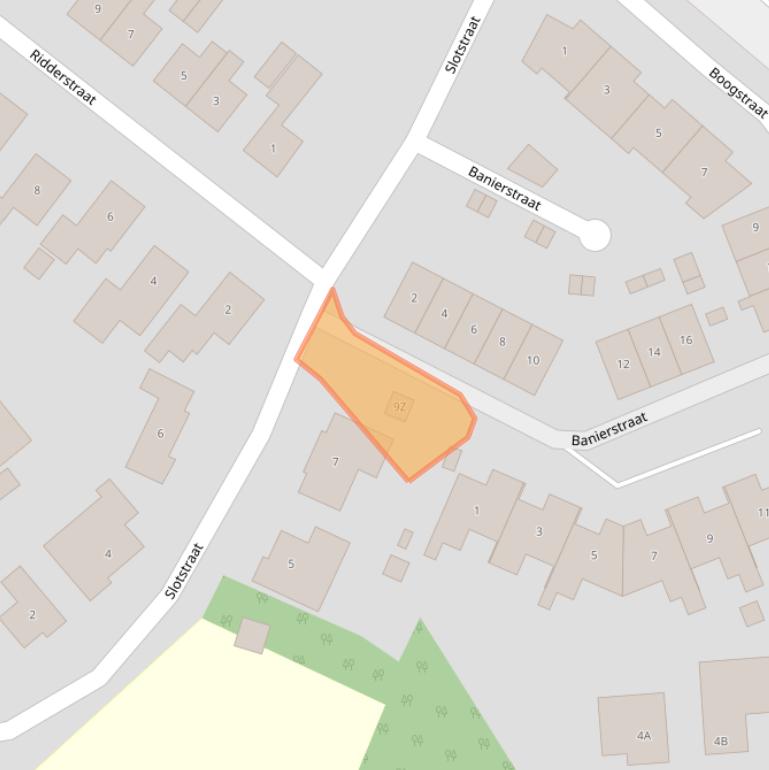 Kaart van postcodegebied 4458BK.