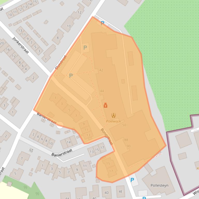 Kaart van postcodegebied 4458CB.