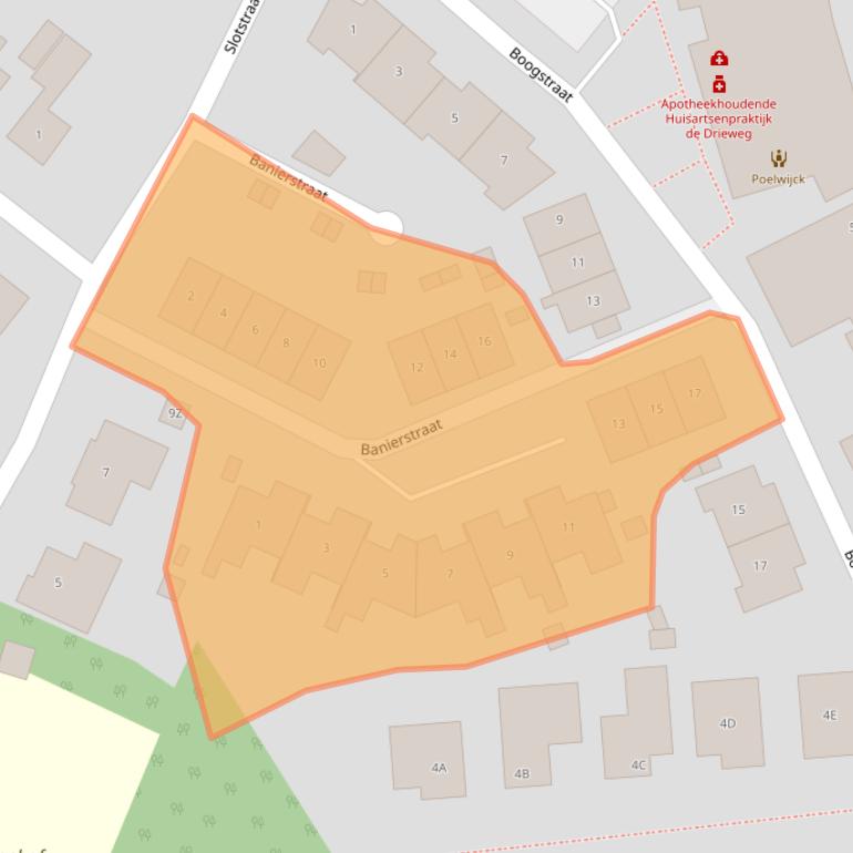 Kaart van postcodegebied 4458CC.