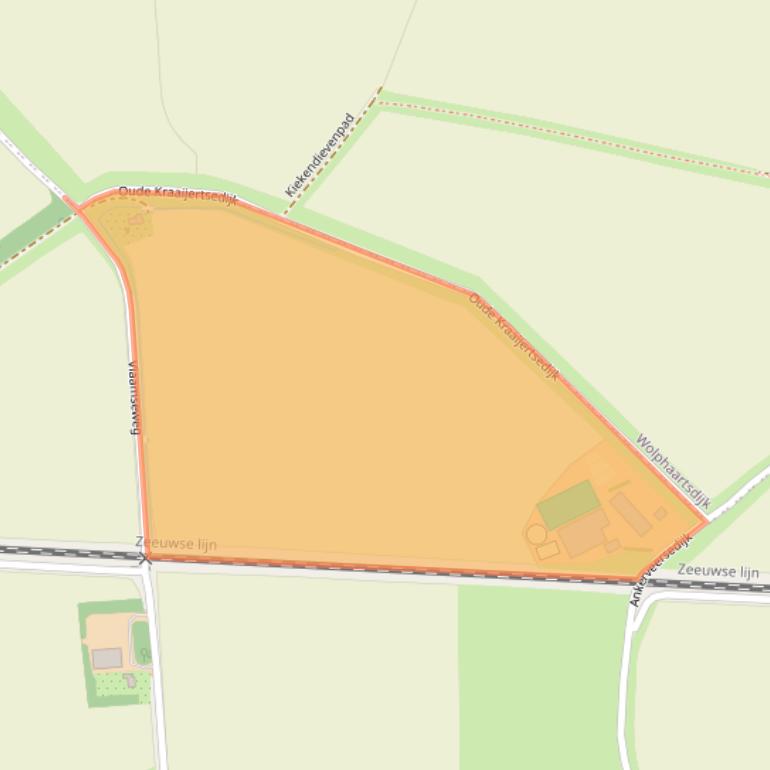 Kaart van postcodegebied 4458NC.