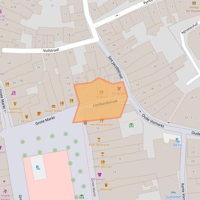 Kaart van postcodegebied 4461AG.