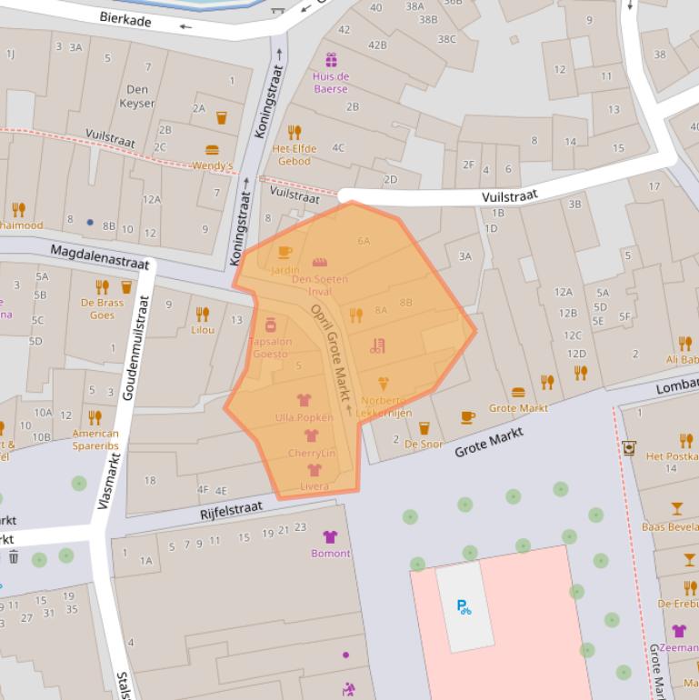 Kaart van postcodegebied 4461AK.