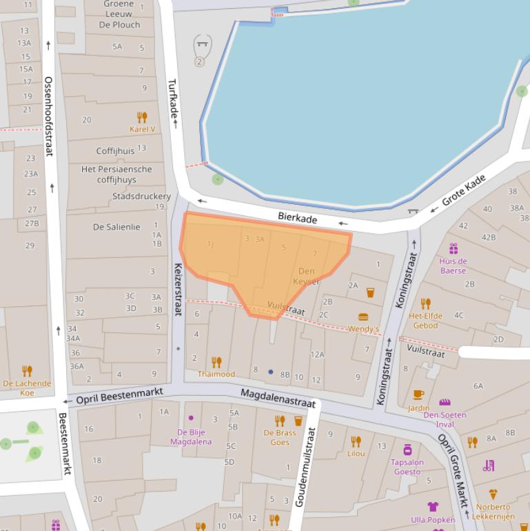 Kaart van postcodegebied 4461AV.