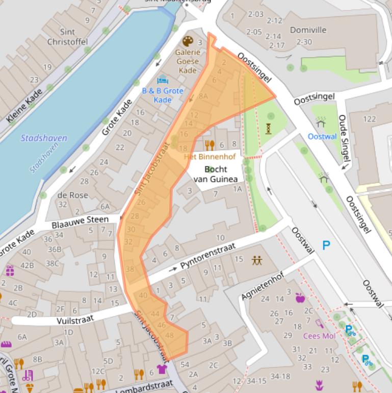 Kaart van postcodegebied 4461BB.