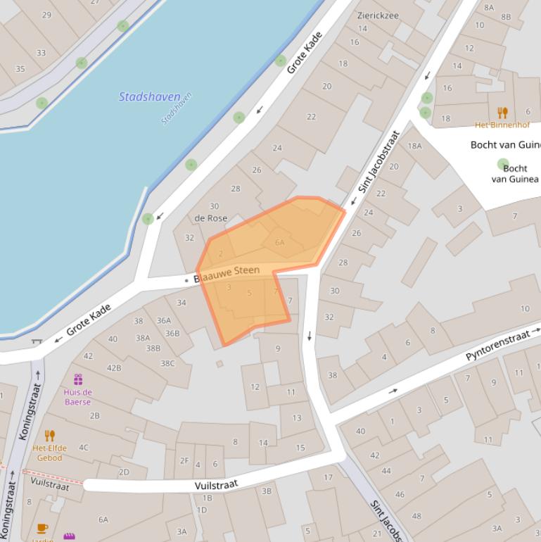 Kaart van postcodegebied 4461BD.