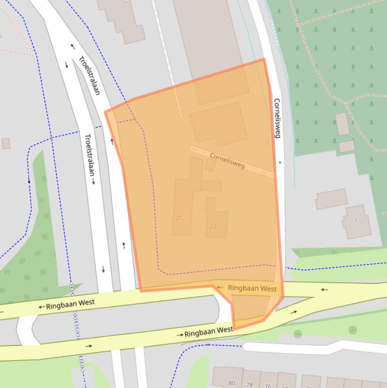 Kaart van postcodegebied 4461BN.