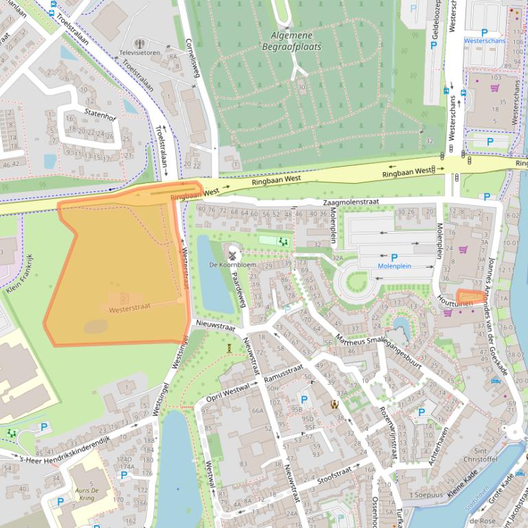 Kaart van postcodegebied 4461BP.