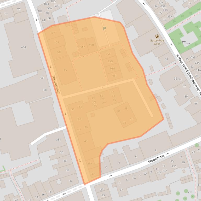 Kaart van postcodegebied 4461CE.