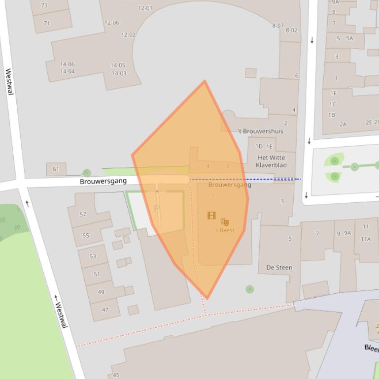 Kaart van postcodegebied 4461CP.