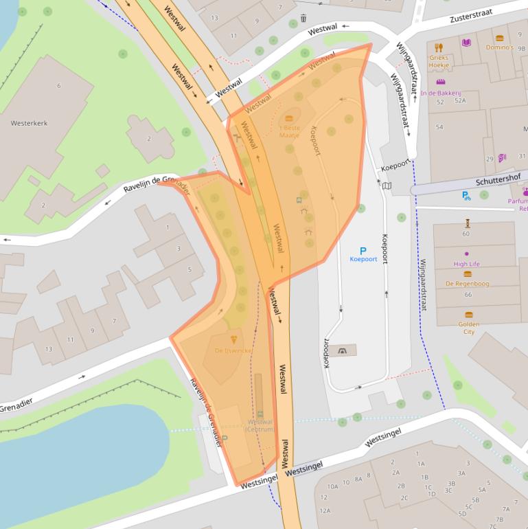 Kaart van postcodegebied 4461DK.