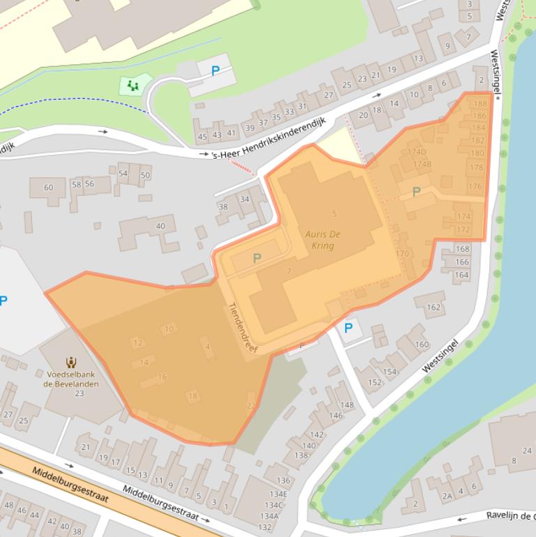 Kaart van postcodegebied 4461DS.