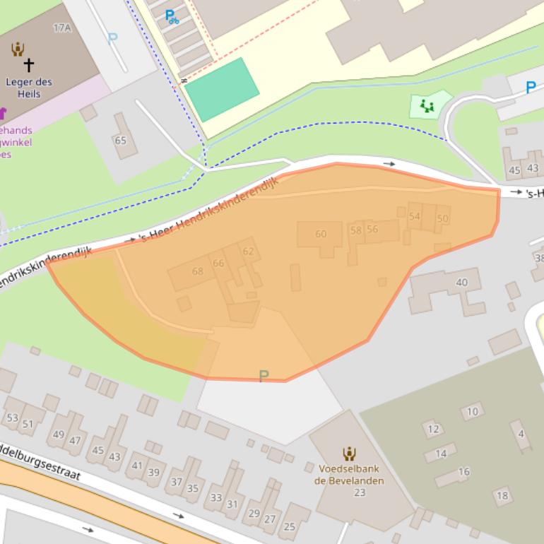 Kaart van postcodegebied 4461DX.