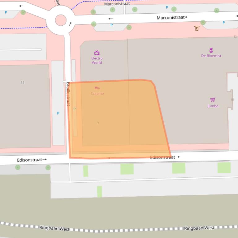 Kaart van postcodegebied 4461HC.