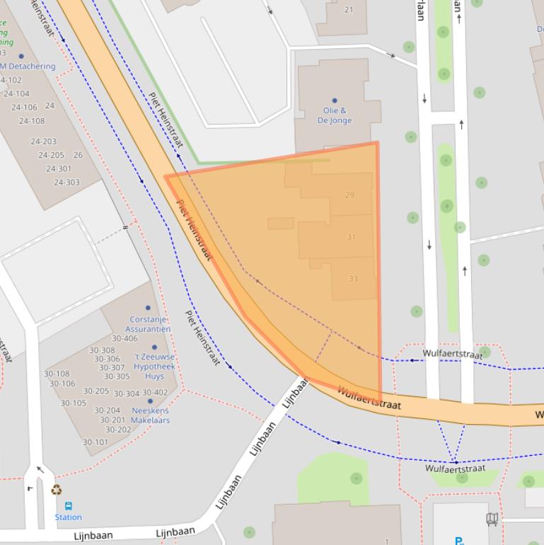 Kaart van postcodegebied 4461HM.