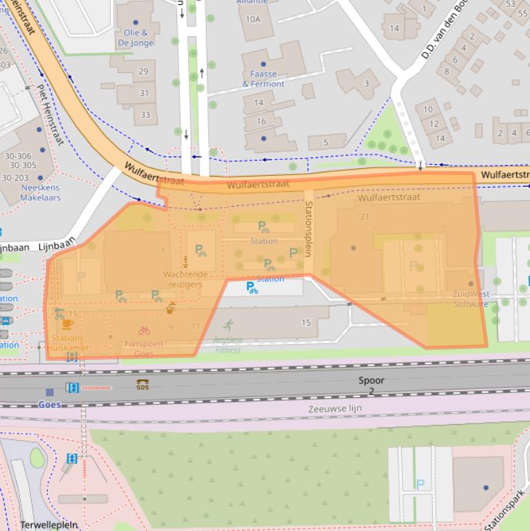 Kaart van postcodegebied 4461HP.