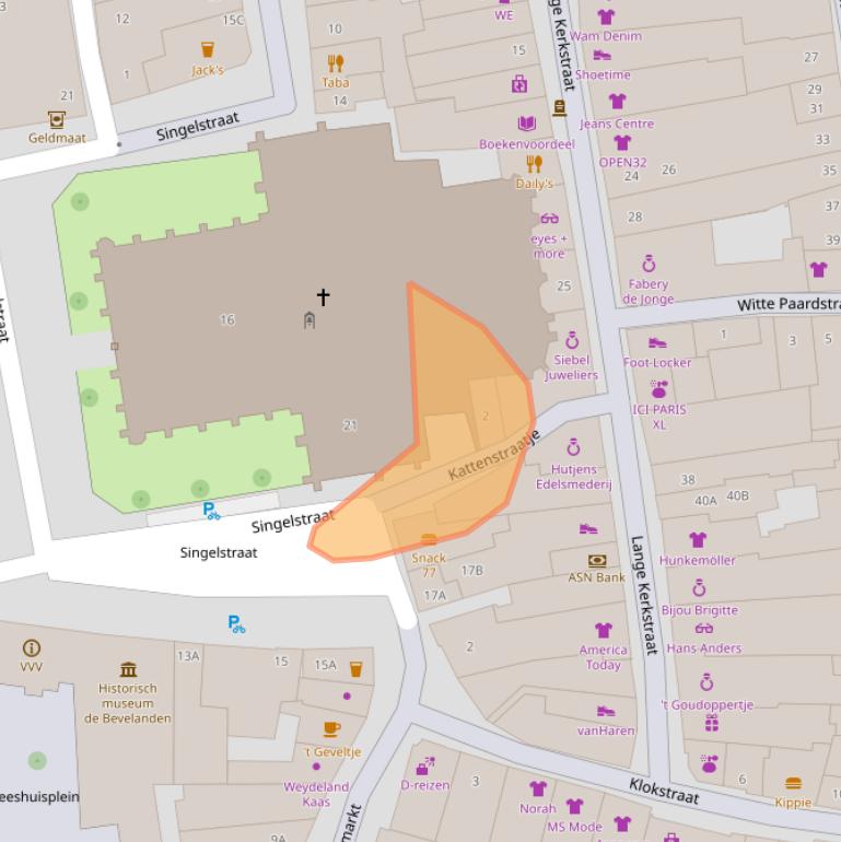 Kaart van postcodegebied 4461HX.