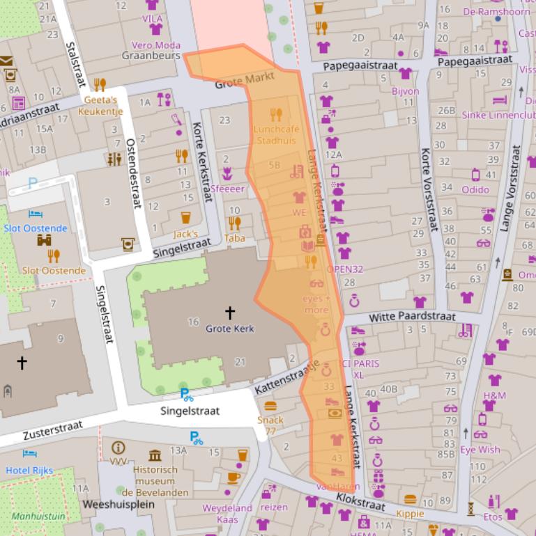 Kaart van postcodegebied 4461JG.