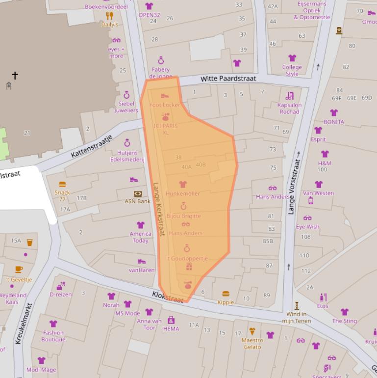 Kaart van postcodegebied 4461JJ.