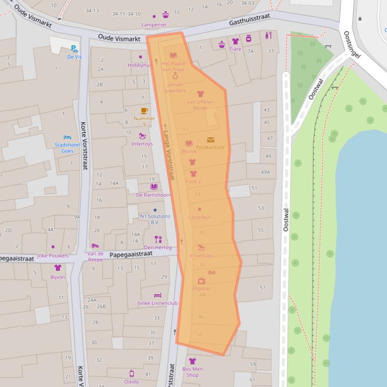 Kaart van postcodegebied 4461JP.