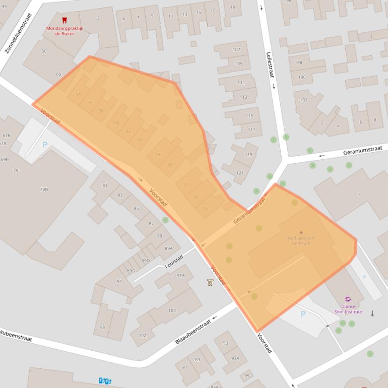 Kaart van postcodegebied 4461KP.