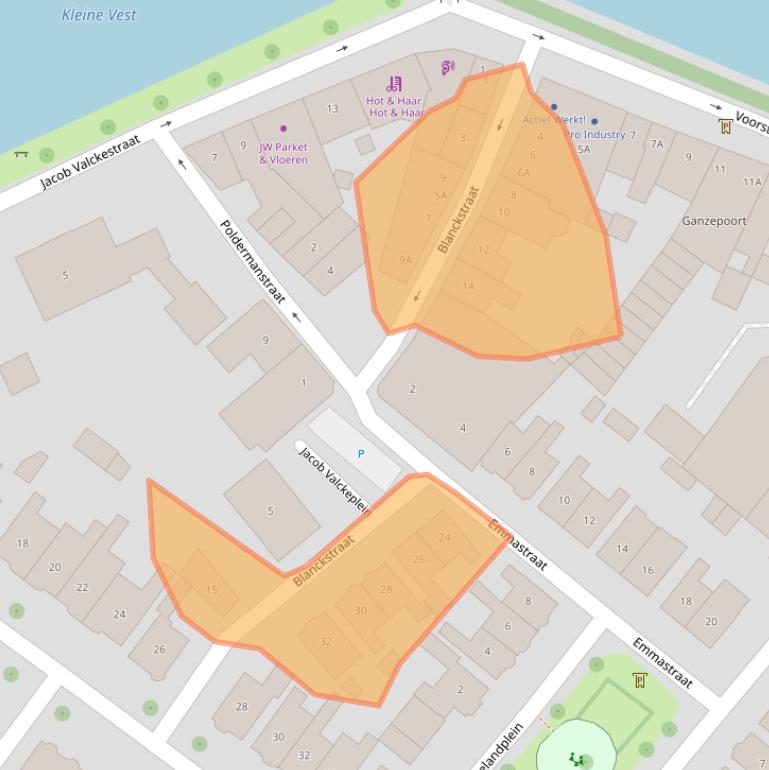 Kaart van postcodegebied 4461KS.