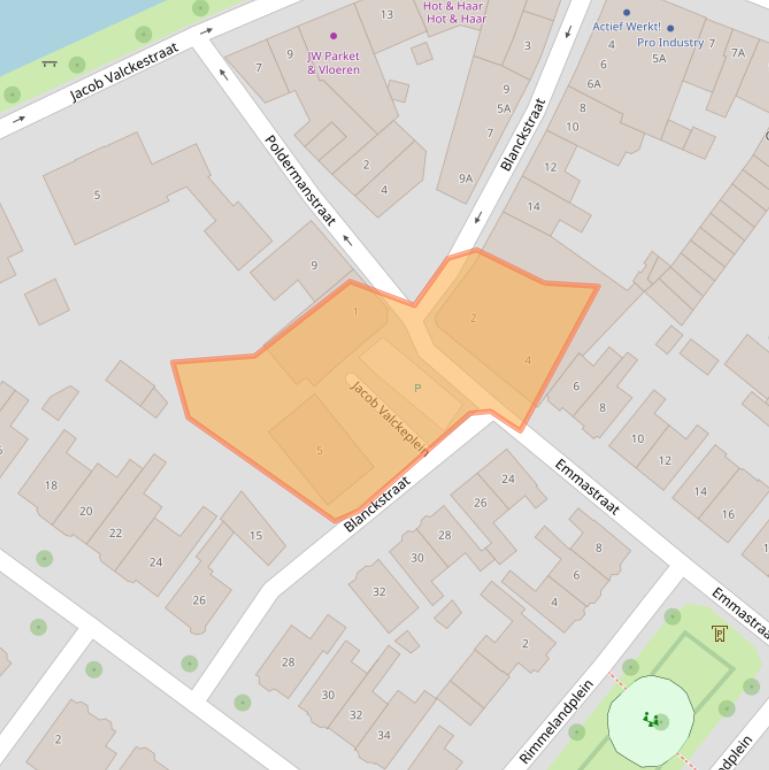 Kaart van postcodegebied 4461KV.