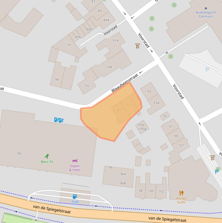 Kaart van postcodegebied 4461LH.