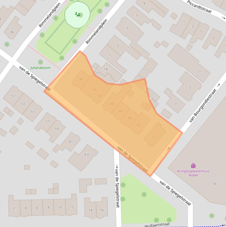 Kaart van postcodegebied 4461LM.