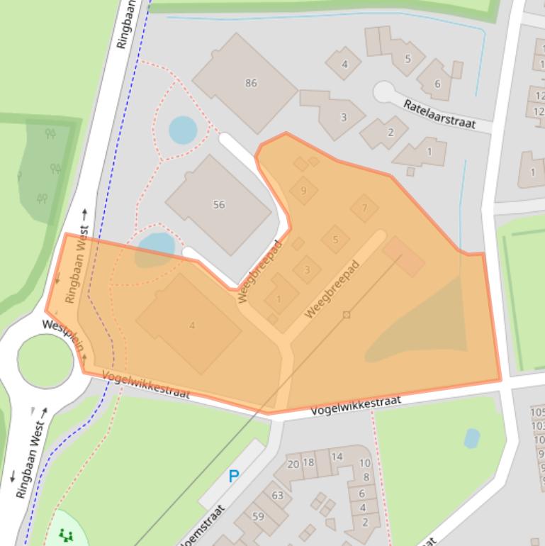 Kaart van postcodegebied 4461MK.