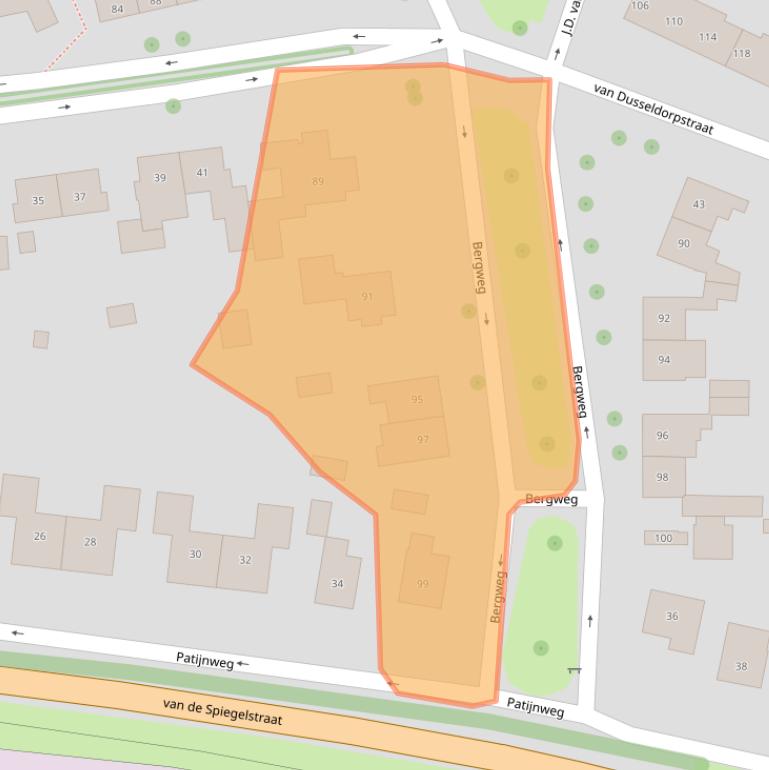 Kaart van postcodegebied 4461NA.