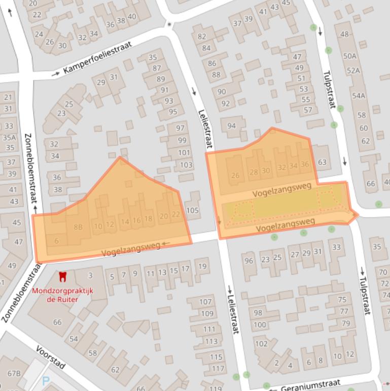 Kaart van postcodegebied 4461NG.