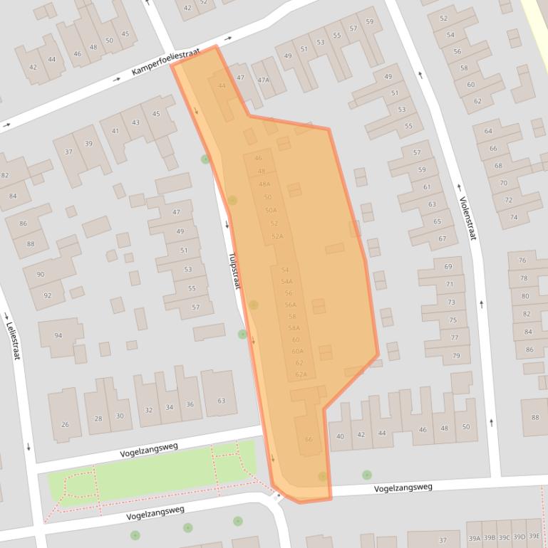 Kaart van postcodegebied 4461PA.