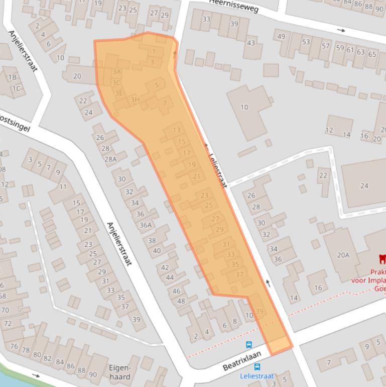 Kaart van postcodegebied 4461PC.