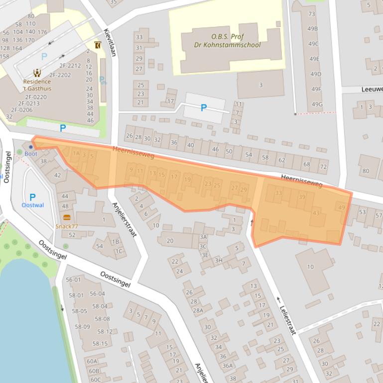 Kaart van postcodegebied 4461PR.