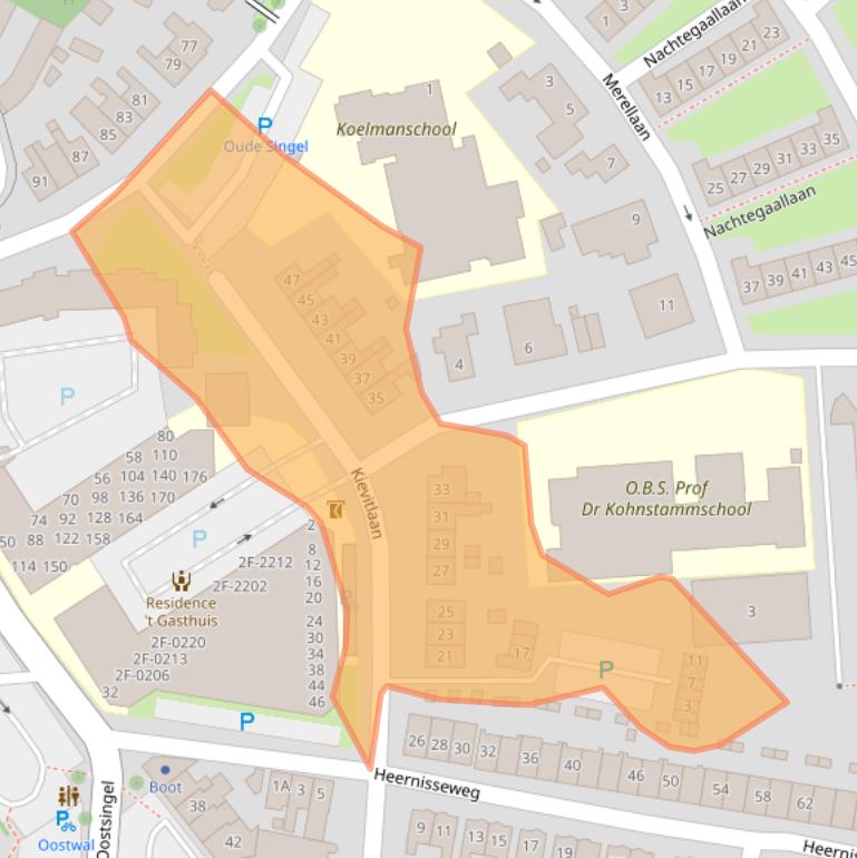 Kaart van postcodegebied 4461RA.