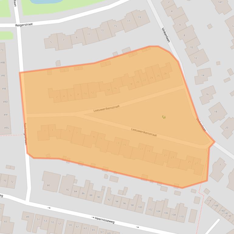 Kaart van postcodegebied 4461RD.