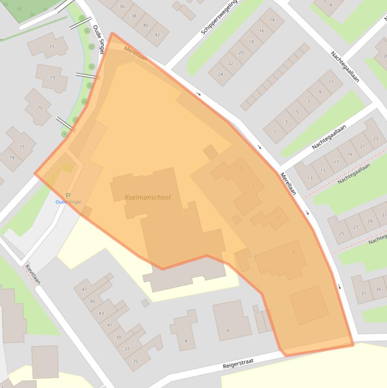 Kaart van postcodegebied 4461RH.