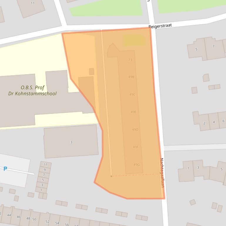 Kaart van postcodegebied 4461RK.