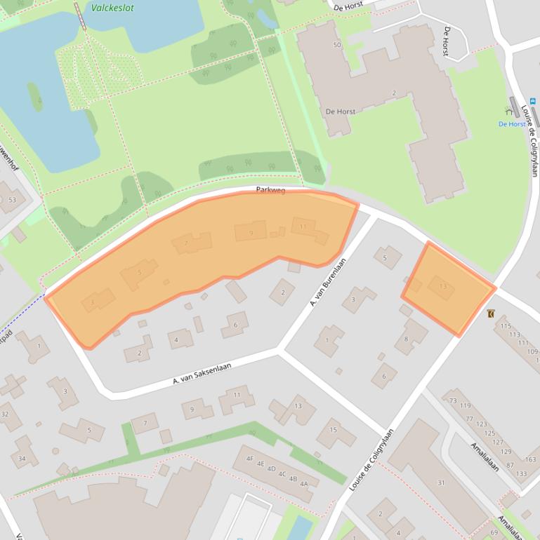 Kaart van postcodegebied 4461SG.