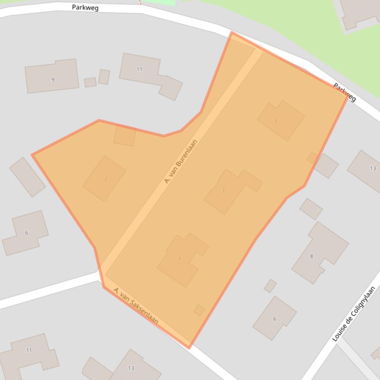 Kaart van postcodegebied 4461SJ.