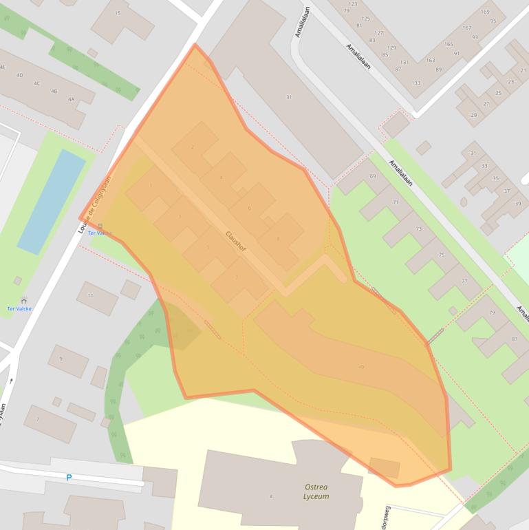 Kaart van postcodegebied 4461SL.