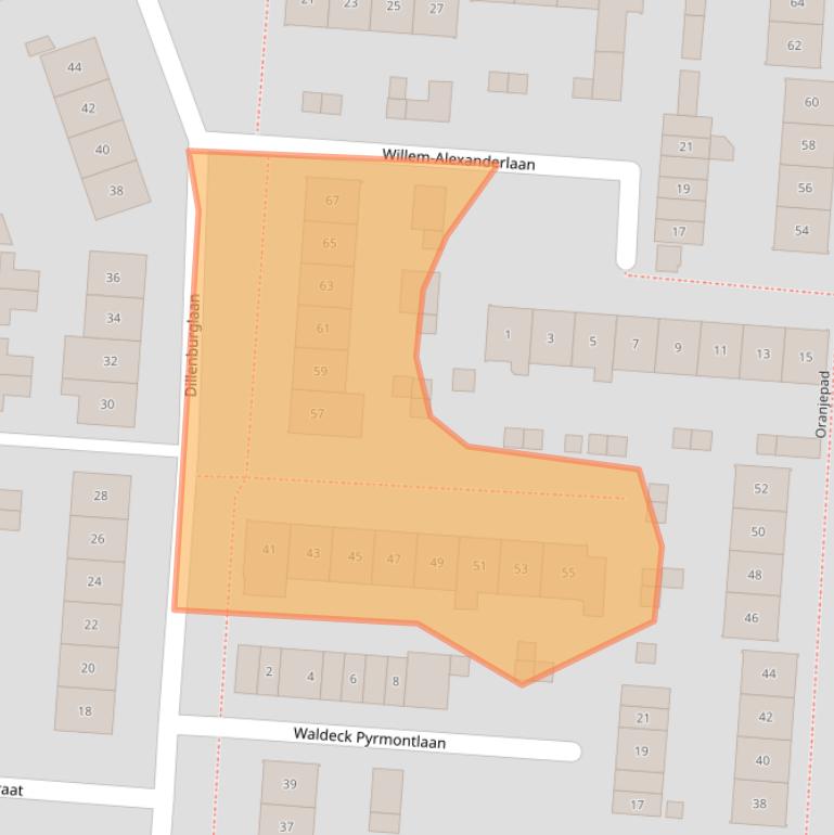 Kaart van postcodegebied 4461TK.