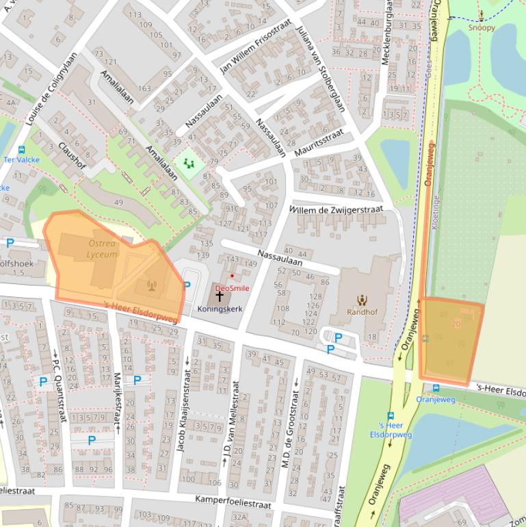 Kaart van postcodegebied 4461WK.