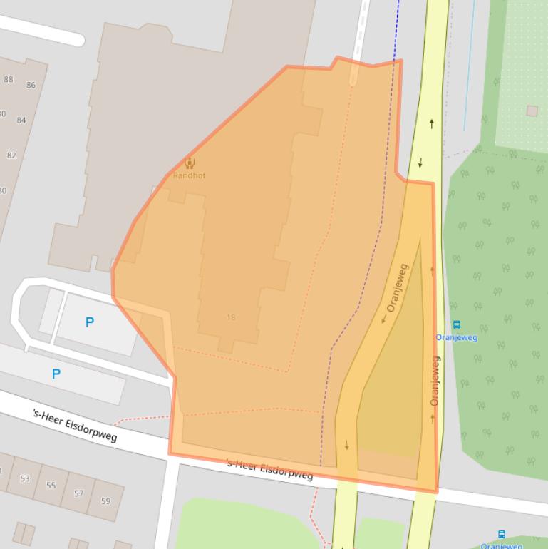 Kaart van postcodegebied 4461WL.