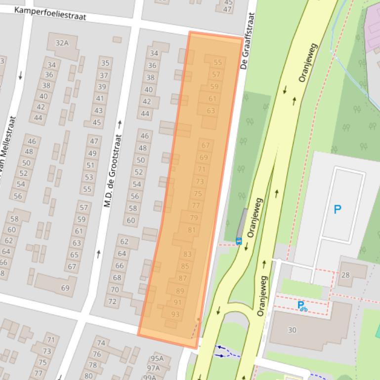 Kaart van postcodegebied 4461WP.