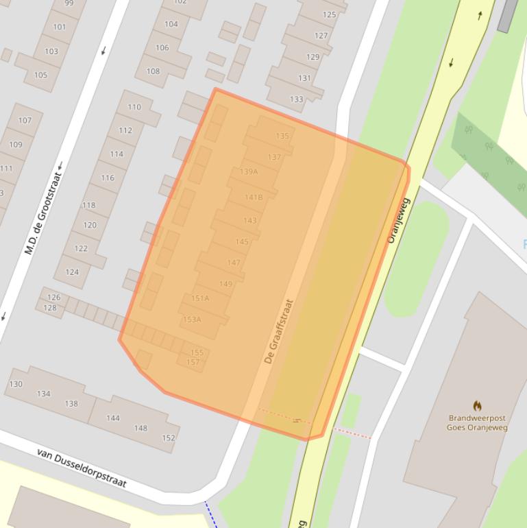 Kaart van postcodegebied 4461WT.