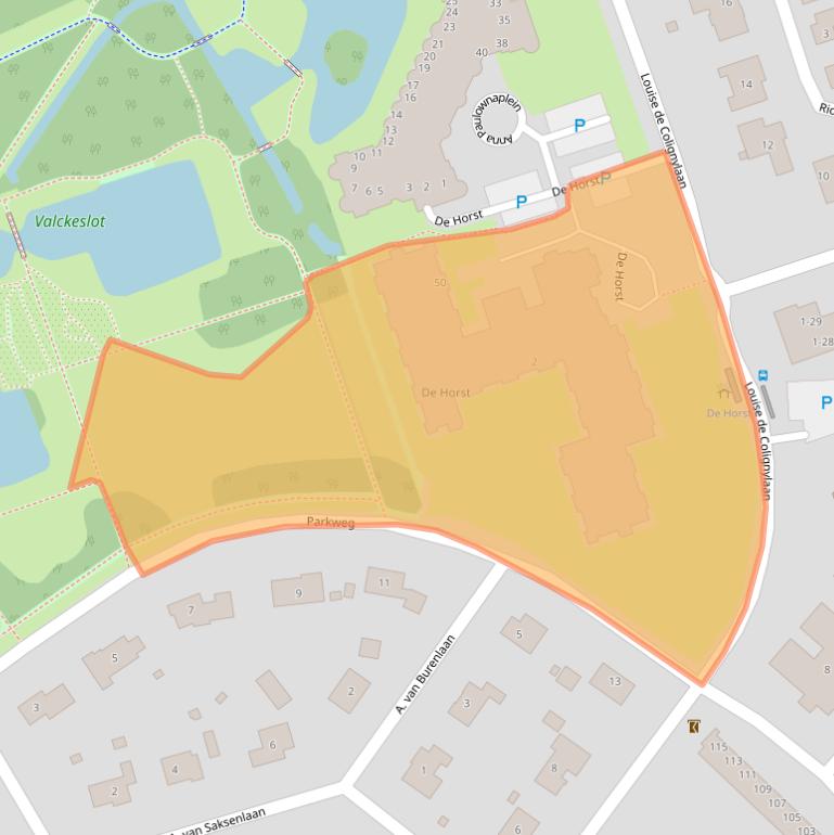 Kaart van postcodegebied 4461WZ.
