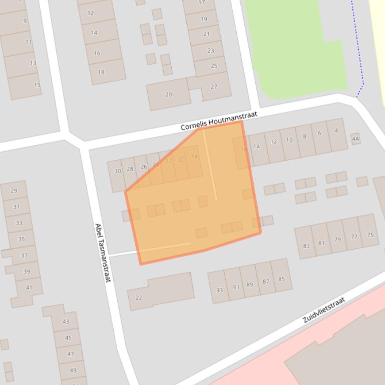 Kaart van postcodegebied 4461XX.