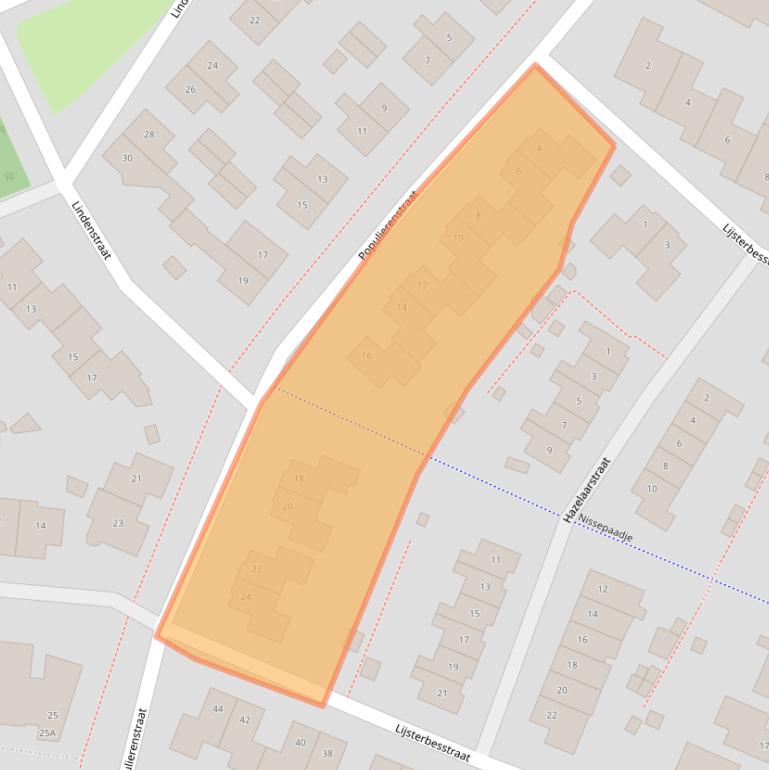 Kaart van postcodegebied 4462BE.